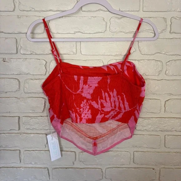 NWT Sienna Sky 2 Piece Tropical Set Women's Size Medium Red Pink - Picture 6 of 7